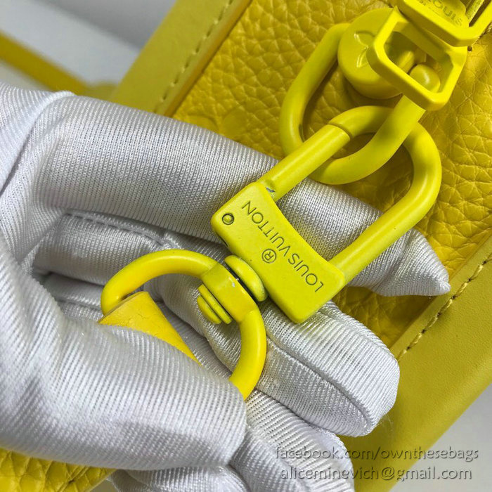 Louis Vuitton Calfskin Box Bag Yellow M44427