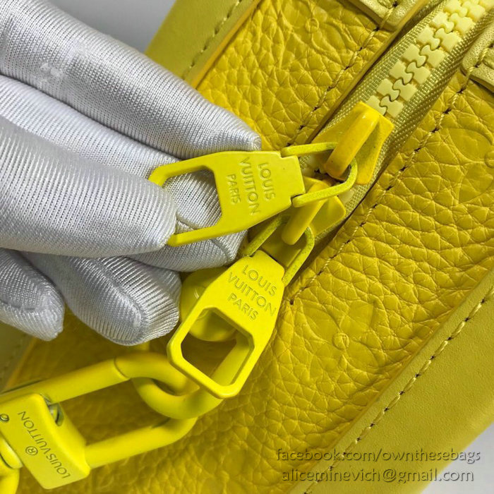 Louis Vuitton Calfskin Box Bag Yellow M44427