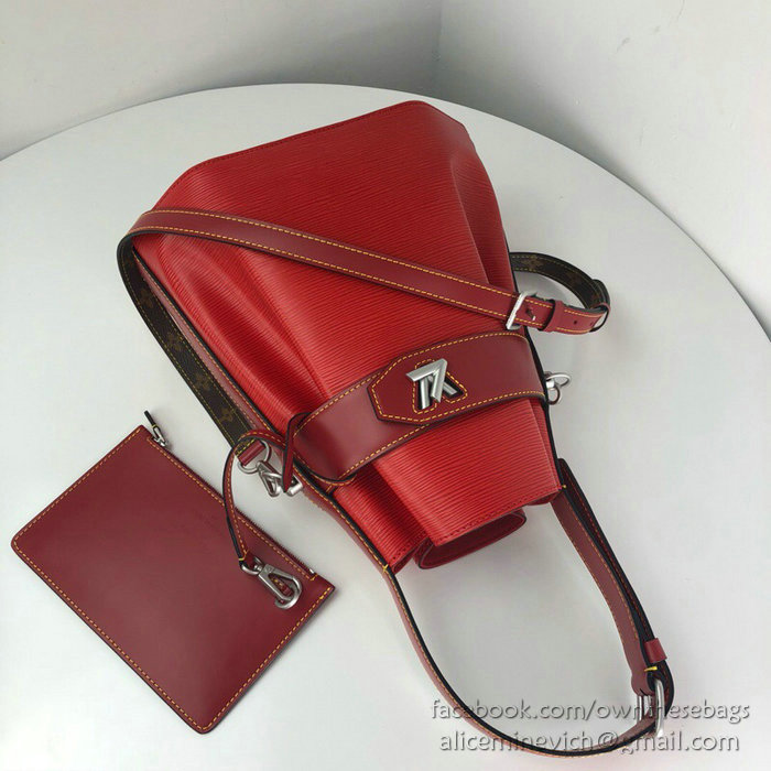 Louis Vuitton Epi Leather Twist Bucket Red M52804