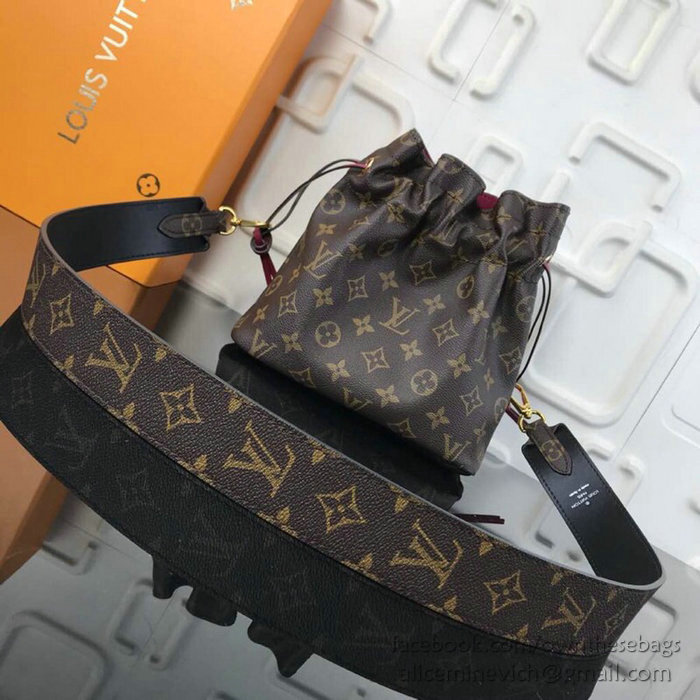 Louis Vuitton Monogram Canvas Poche Noe Mng Fuchsia M43445