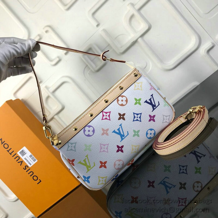 Louis Vuitton Monogram Multicolore Pochette Accessoires Blanc M92649