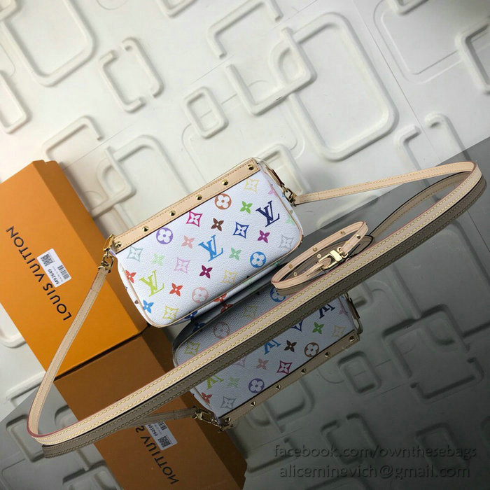 Louis Vuitton Monogram Multicolore Pochette Accessoires Blanc M92649