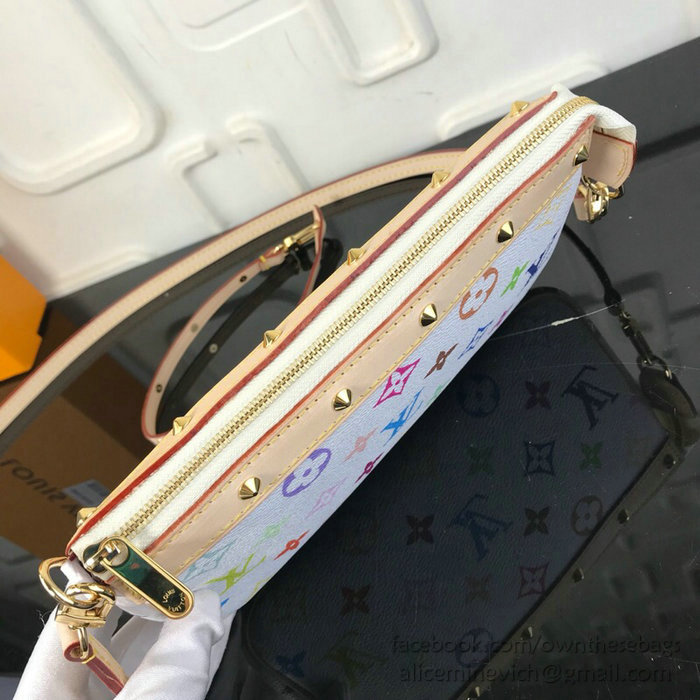 Louis Vuitton Monogram Multicolore Pochette Accessoires Blanc M92649