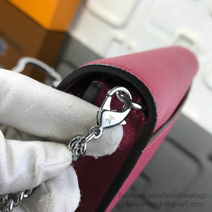 Louis Vuitton Pochette Mylockme Chain Burgundy M63471