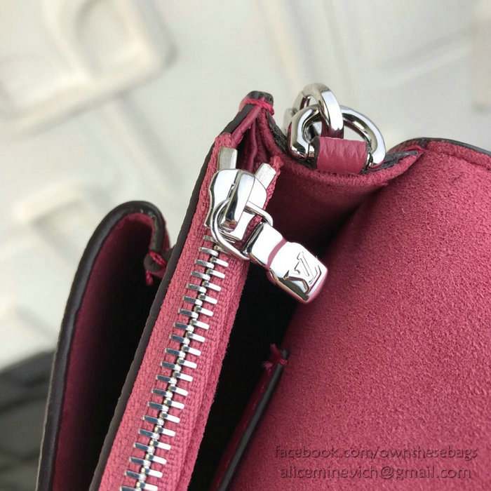 Louis Vuitton Pochette Mylockme Chain Burgundy M63471