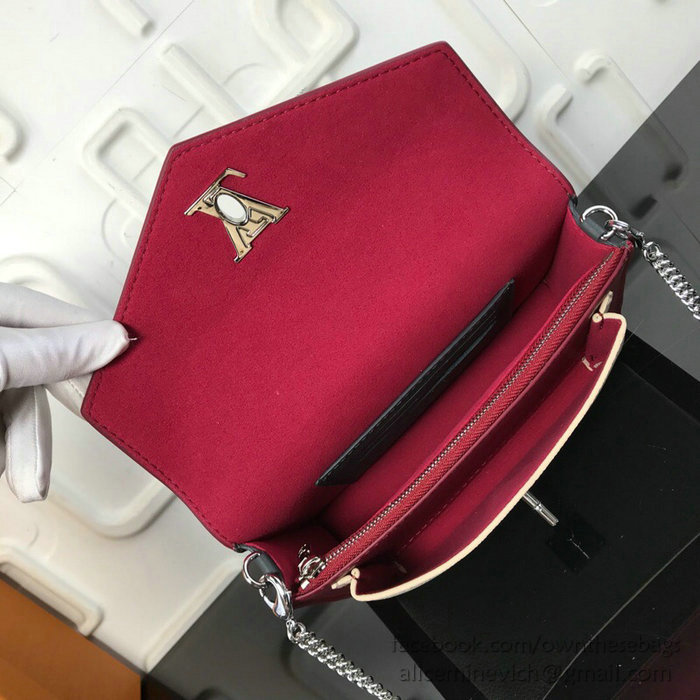 Louis Vuitton Pochette Mylockme Chain Rose M63471