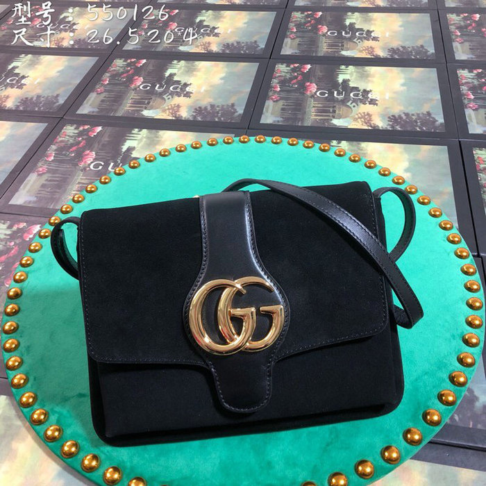 Gucci Arli Medium Shoulder Bag Black 550126