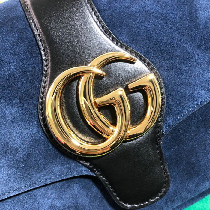 Gucci Arli Medium Shoulder Bag Blue 550126