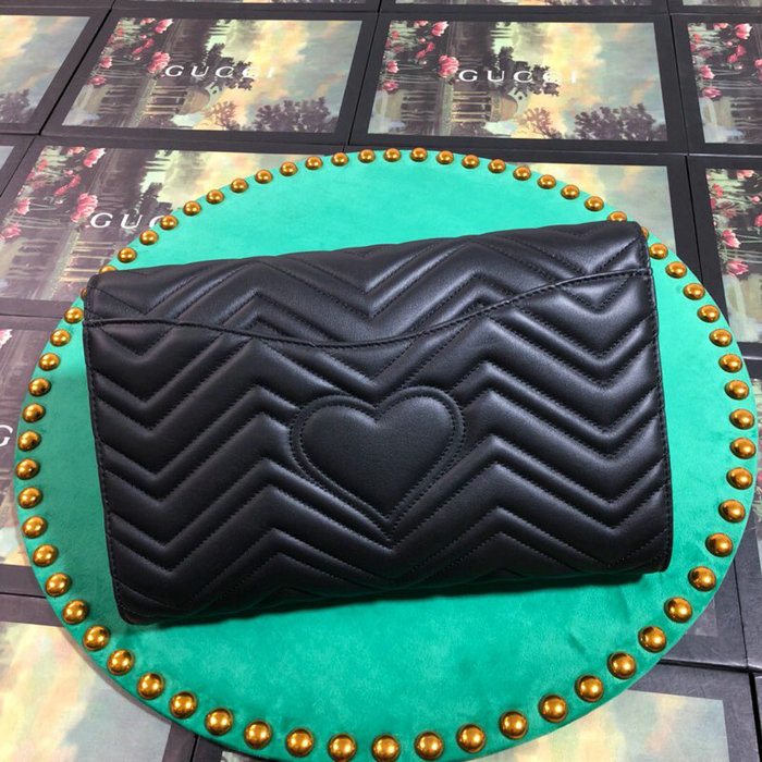 Gucci GG Marmont Clutch Black 498079