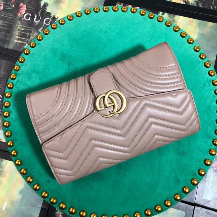 Gucci GG Marmont Clutch Nude 498079