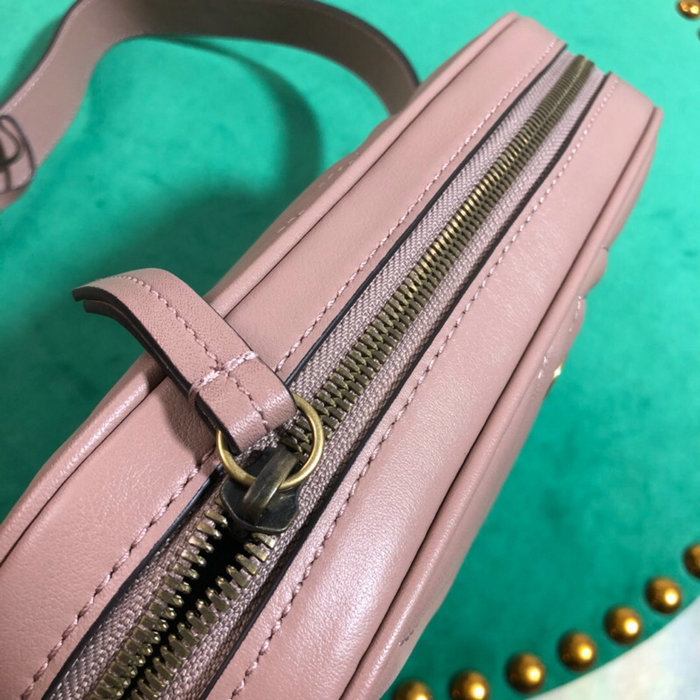 Gucci GG Marmont Matelasse Belt Bag Nude 523380