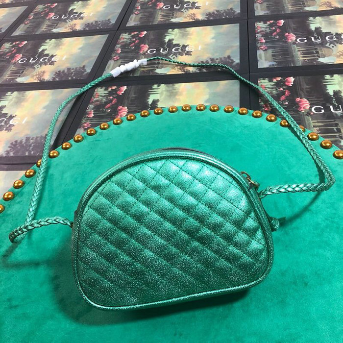 Gucci Laminated Leather Mini Bag Green 534951