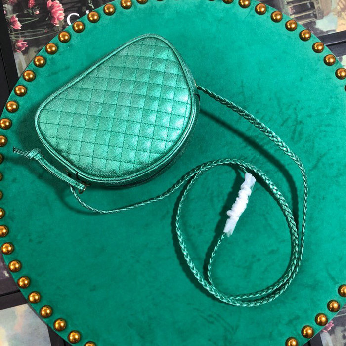 Gucci Laminated Leather Mini Bag Green 534951