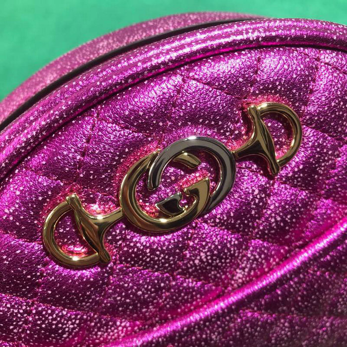 Gucci Laminated Leather Mini Bag Purple 534951