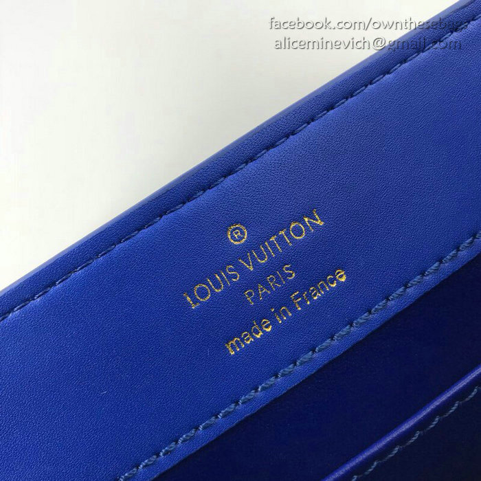 Louis Vuitton Calfskin Capucines Mini Blue N94227