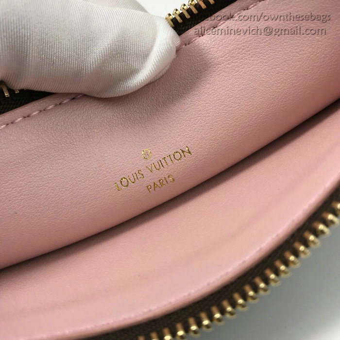 Louis Vuitton Monogram Canvas Felicie Chain Wallet Pink M61276