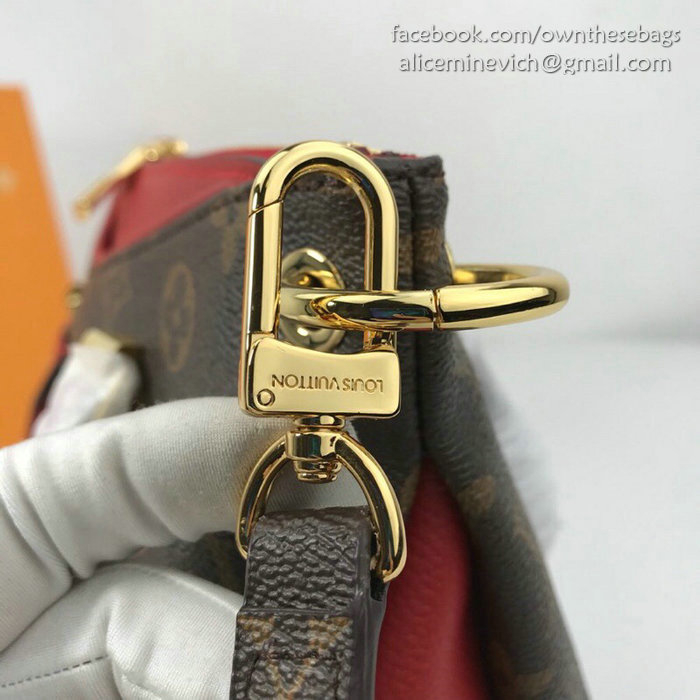 Louis Vuitton Monogram Canvas Pallas BB Red M42961