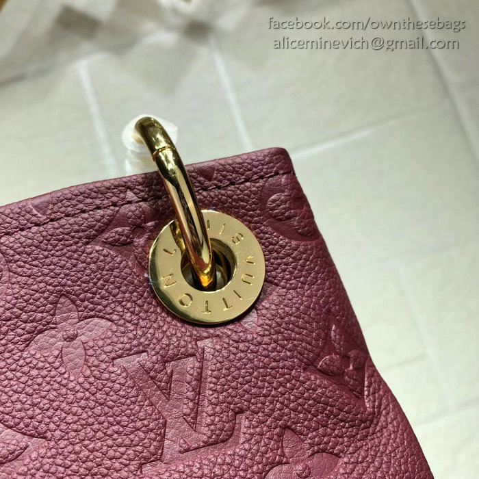 Louis Vuitton Monogram Empreinte Artsy MM Burgundy M41066