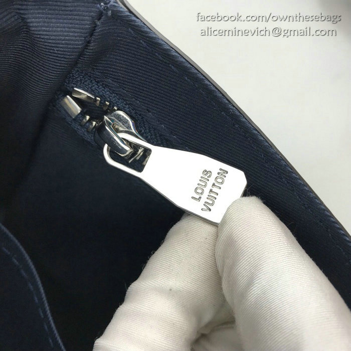 Louis Vuitton Taiga Leather Roman PM Blue M30619