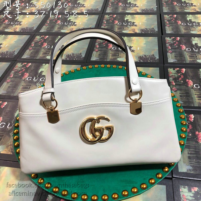 Gucci Arli Large Top Handle Bag White 550130