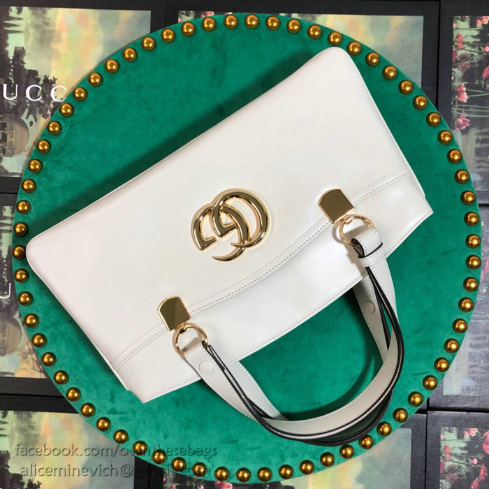 Gucci Arli Large Top Handle Bag White 550130