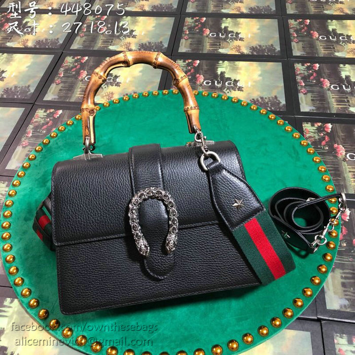 Gucci Dionysus Medium Top Handle Bag Black 448075