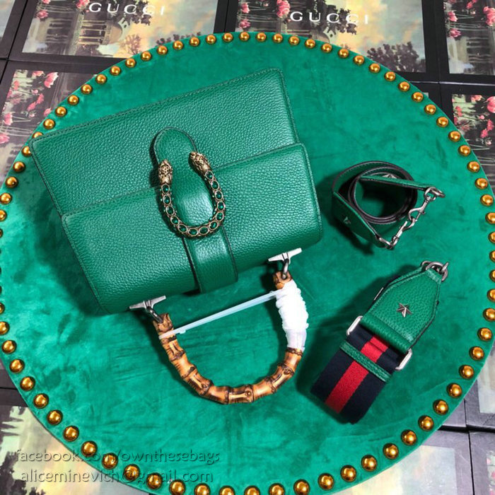 Gucci Dionysus Medium Top Handle Bag Green 448075