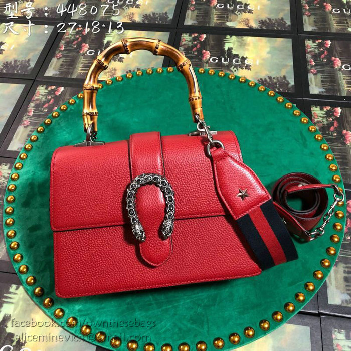 Gucci Dionysus Medium Top Handle Bag Red 448075