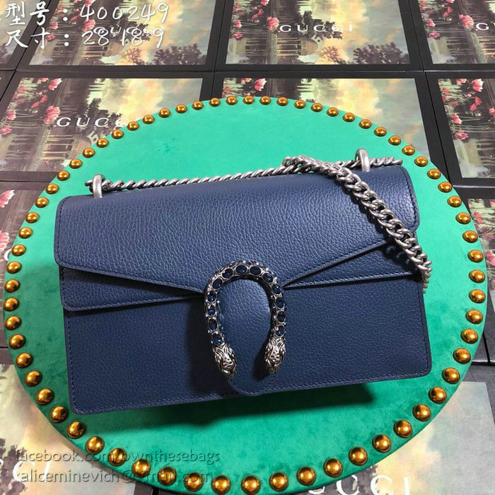 Gucci Dionysus Small Shoulder Bag Blue 400249