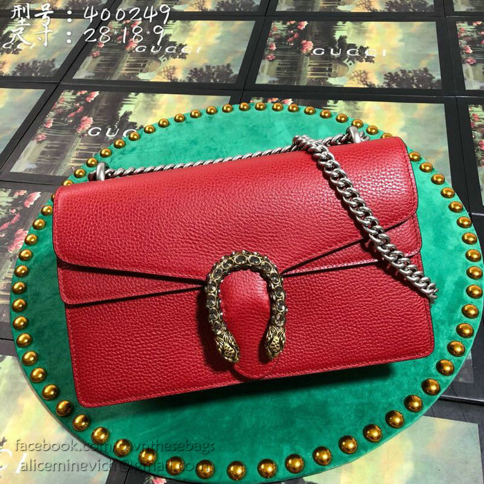 Gucci Dionysus Small Shoulder Bag Red 400249