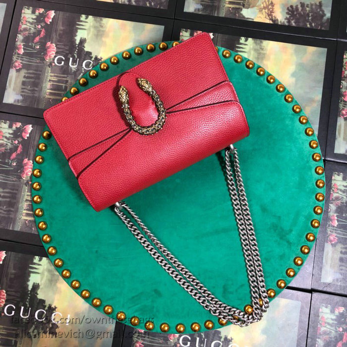 Gucci Dionysus Small Shoulder Bag Red 400249