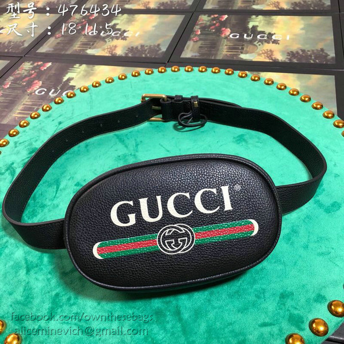 Gucci Leather Belt Bag Black 476434