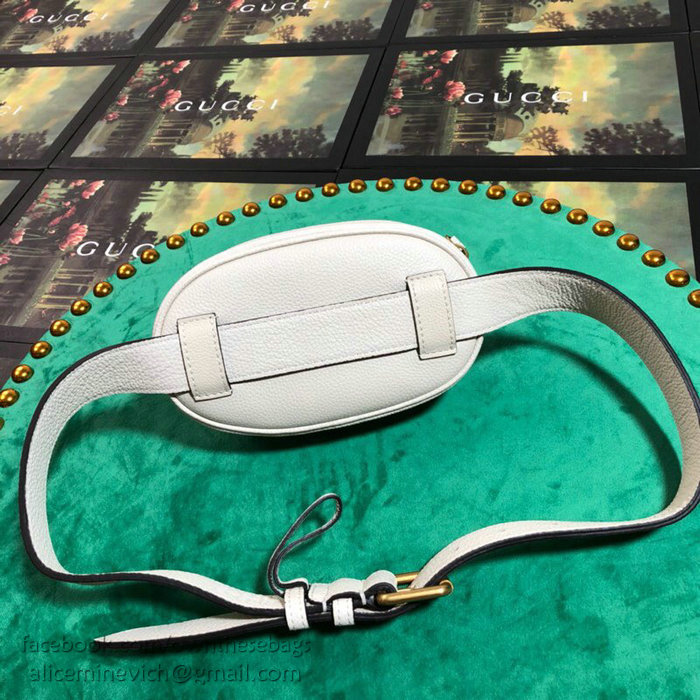 Gucci Leather Belt Bag White 476434