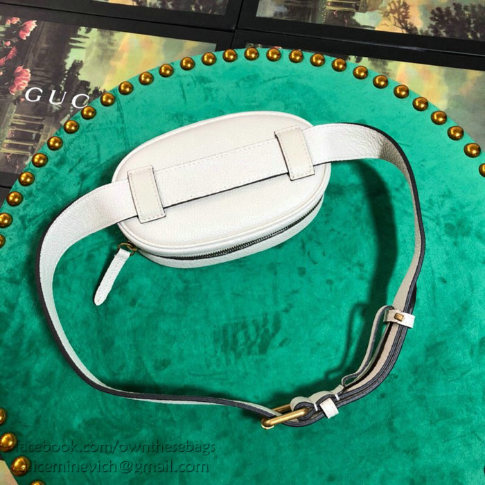 Gucci Leather Belt Bag White 476434