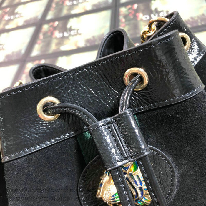 Gucci Rajah Medium Bucket Bag Black 553961