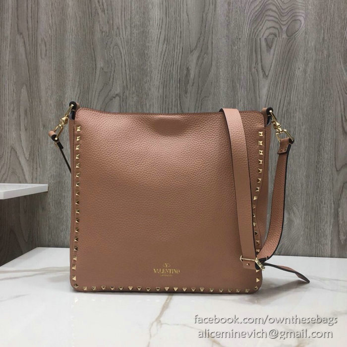 Valentino Soft Calfskin Hobo Bag Pink V50031