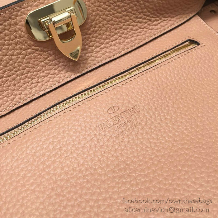 Valentino Soft Calfskin Hobo Bag Pink V50031