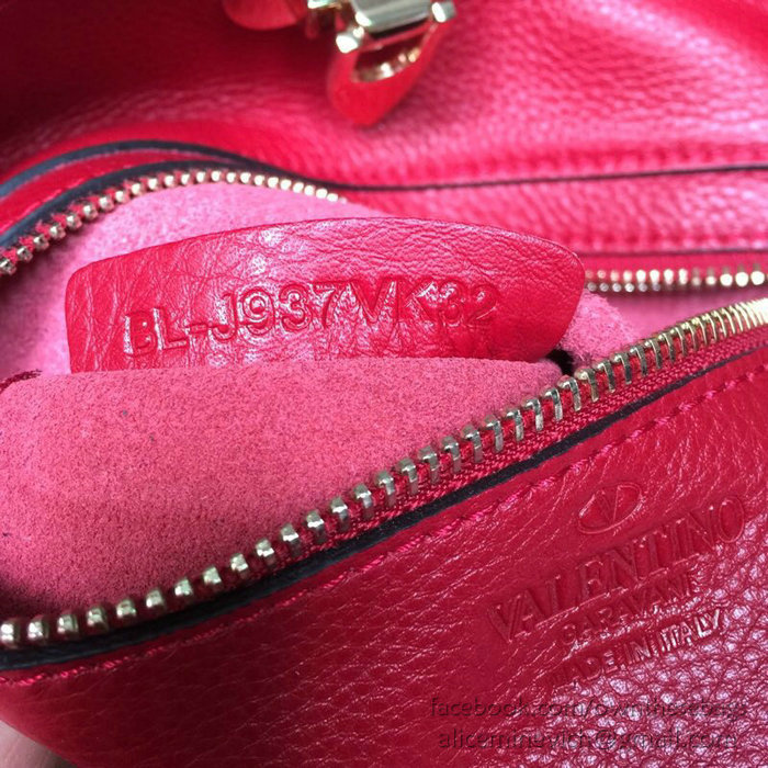 Valentino Soft Calfskin Hobo Bag Red V50031