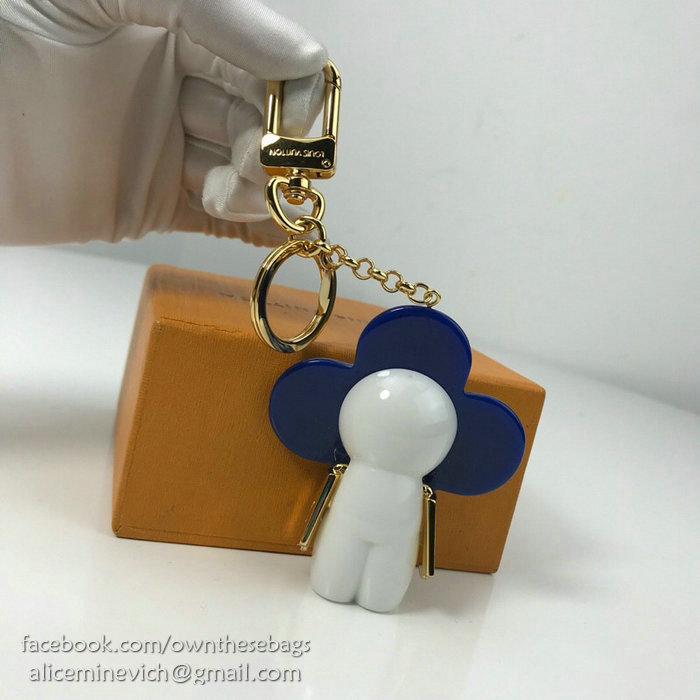 Louis Vuitton Bag Charm and Key Holder Blue M67358