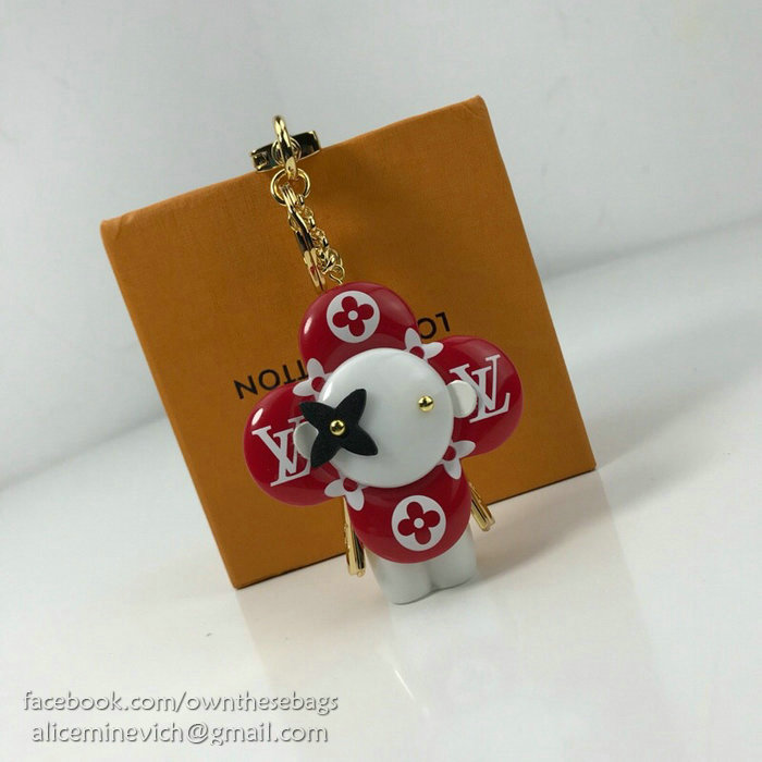 Louis Vuitton Bag Charm and Key Holder Red M67358