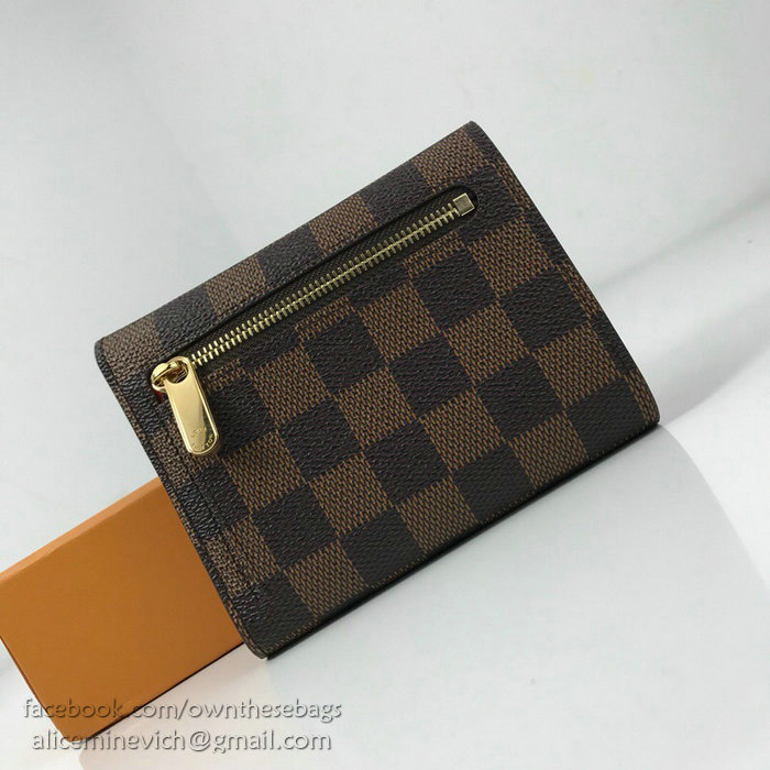 Louis Vuitton Damier Ebene Canvas Wallet N60005