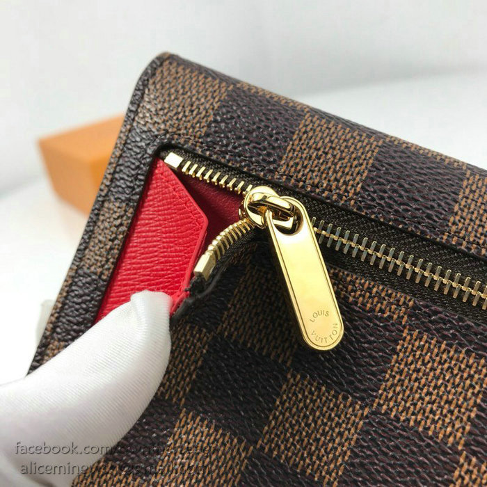 Louis Vuitton Damier Ebene Canvas Wallet N60005