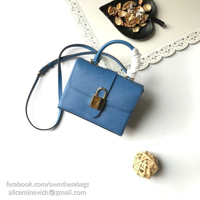 Louis Vuitton Epi Leather Locky BB Blue M52880