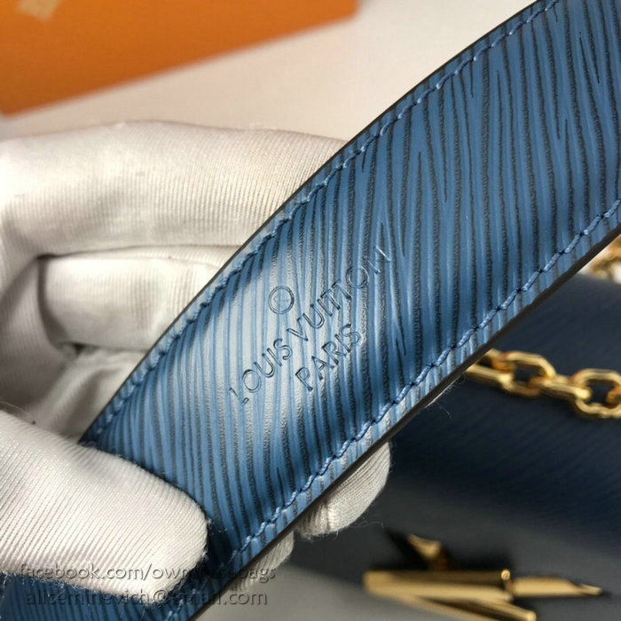 Louis Vuitton Epi Leather Twist MM Blue M50280