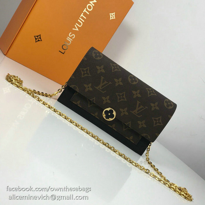 Louis Vuitton Flore Chain Wallet Noir M67405