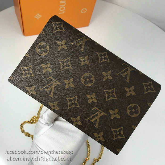 Louis Vuitton Flore Chain Wallet Noir M67405