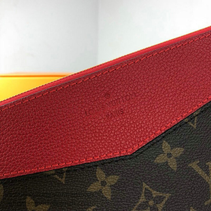 Louis Vuitton Monogram Canvas Daily Pouch Red M62048