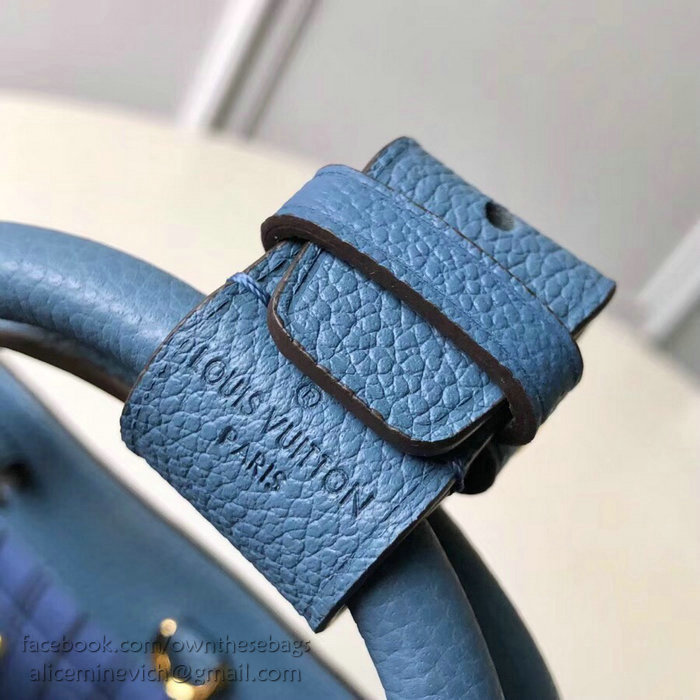 Louis Vuitton Monogram Empreinte Montaigne BB Blue M41053