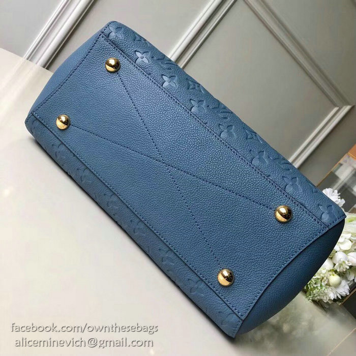 Louis Vuitton Monogram Empreinte Montaigne MM Blue M41048