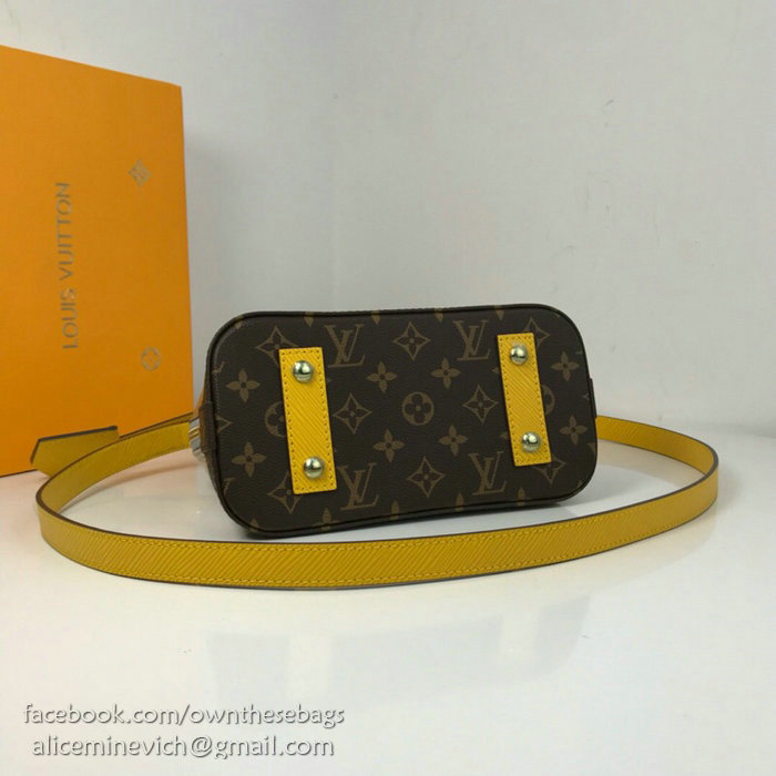 Louis Vuitton Monogram Vernis Alma BB Silver M44389